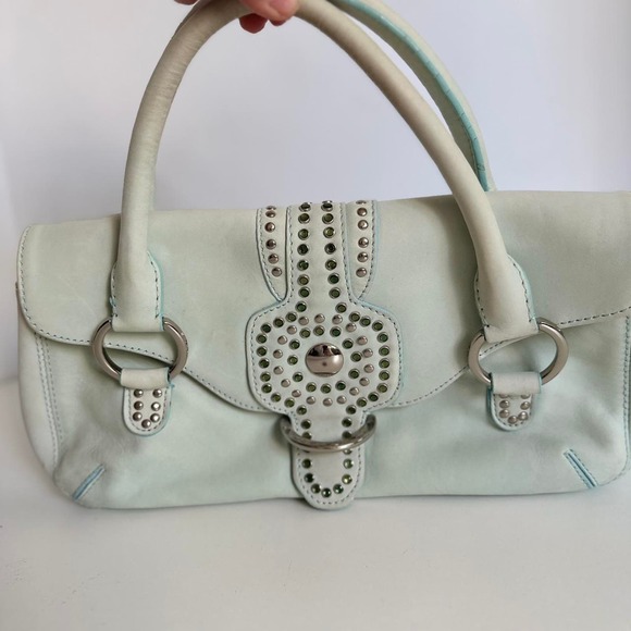 Soft eggshell bluegreen suede - Picture 3 of 8